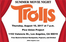 Summer Movie + Back to School Night